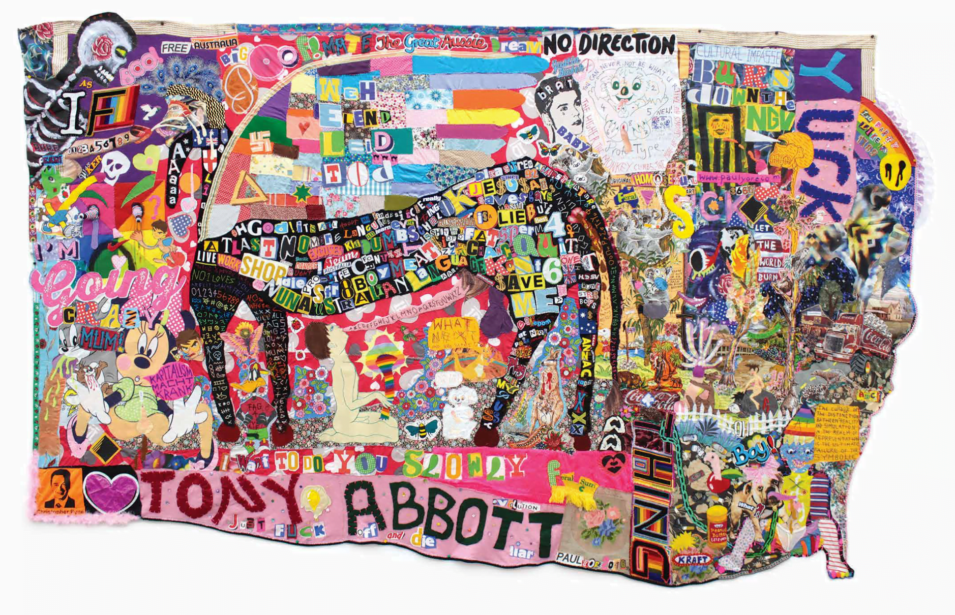 Paul Yore. What a Fucking Horrid Mess 2016. Purchased with Ararat Rural City Council aquisition allocation, 2016. Ararat Gallery TAMA Collection. © the artist.