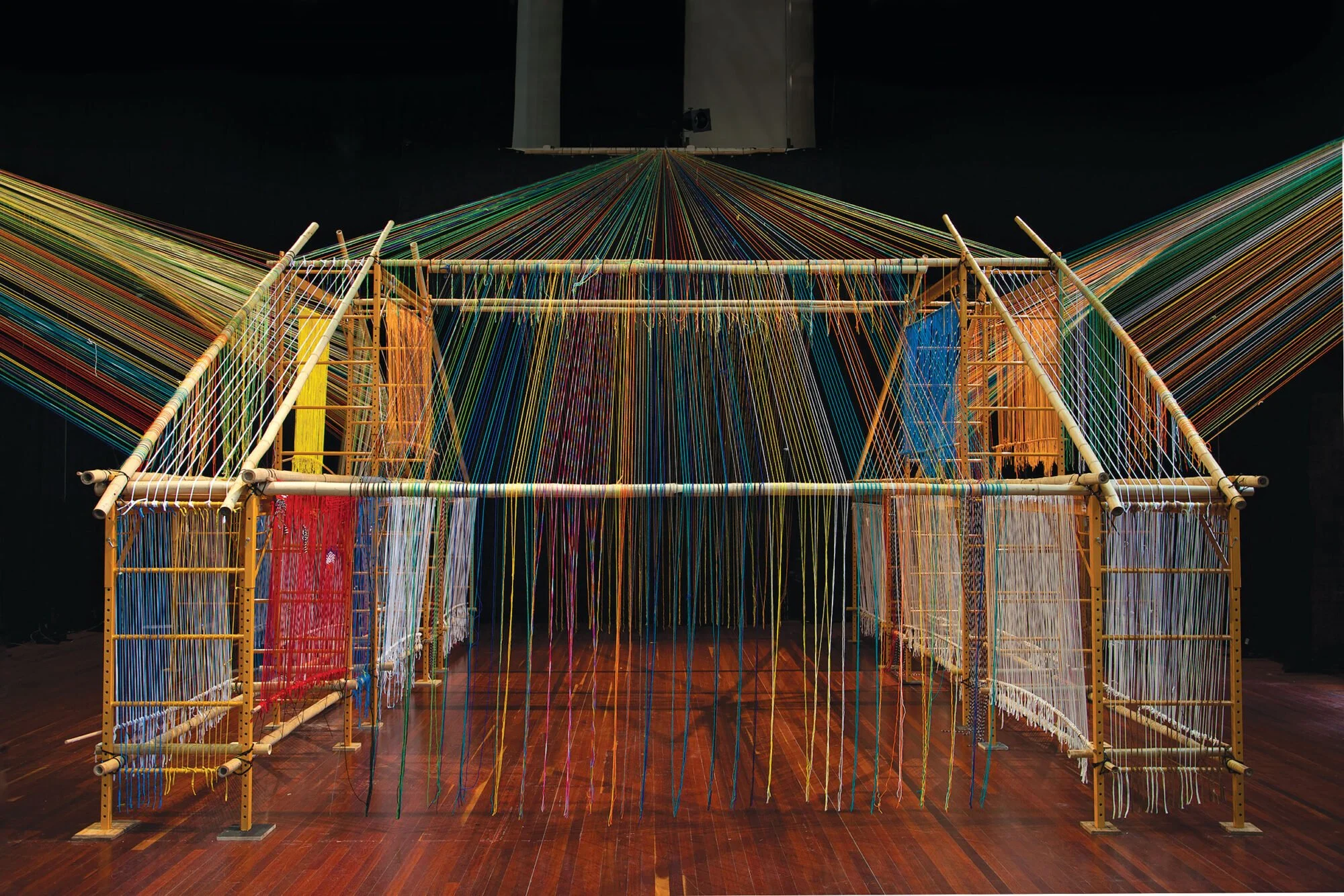 Slow Art Collective, Archiloom 2016. Installation view Artshouse, Melbourne. © Slow Art Collective, courtesy the artists.